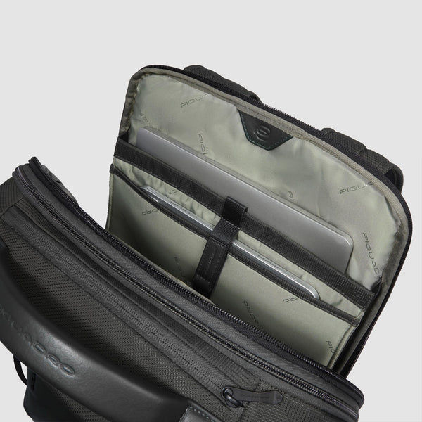 Piquadro - PQ-Eath Exp. Nero 17" Laptop Backpack - CA6631S137 - NERO