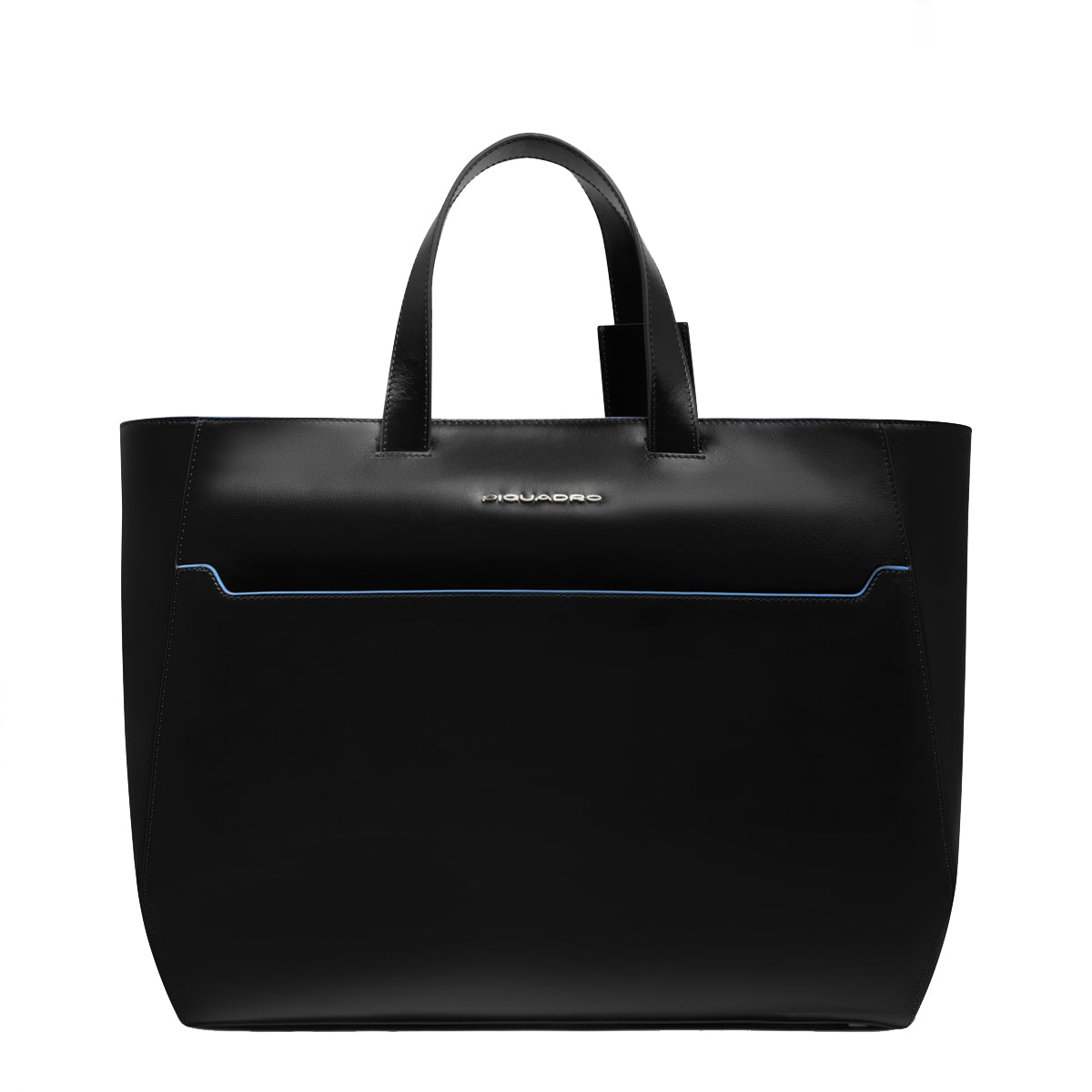 Piquadro - Shopping Bag Blue Square Porta PC 15.6" Nero - BD6680B2 - NERO