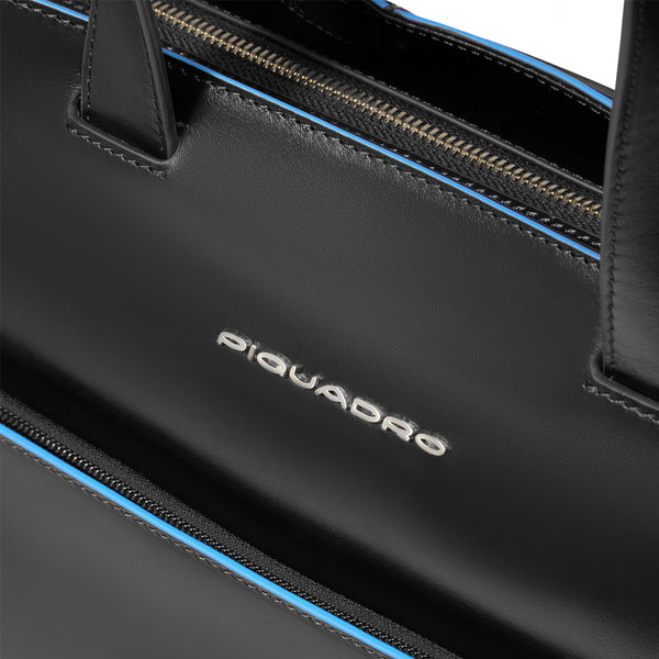 Piquadro - Shopping Bag Blue Square Porta PC 15.6" Nero - BD6680B2 - NERO
