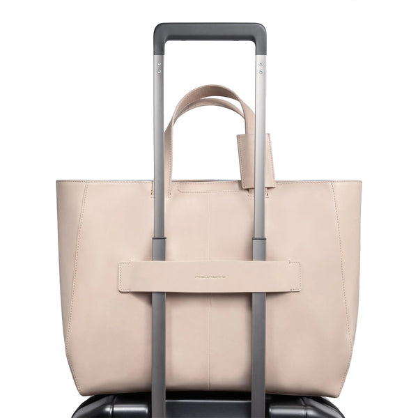 Piquadro - Shopping Bag Blue Square Porta PC 15.6" Rosa2 - BD6680B2 - ROSA2