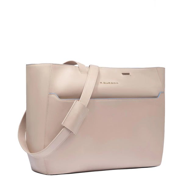 Piquadro - Shopping Bag Blue Square Porta PC 15.6" Rosa2 - BD6680B2 - ROSA2