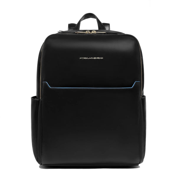 Piquadro - Small Laptop Backpack Blue Square 14" Nero - CA6678B2 - NERO
