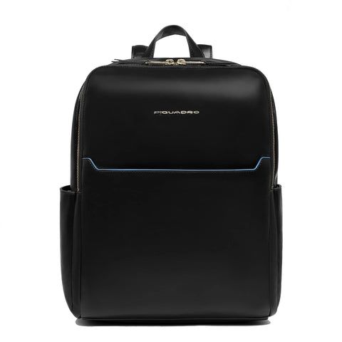 Piquadro - Small Laptop Backpack Blue Square 14" Nero - CA6678B2 - NERO