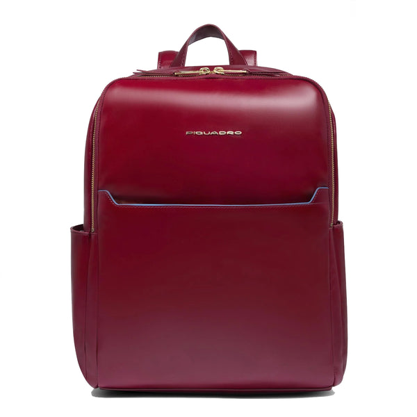 Piquadro - Small Laptop Backpack Blue Square 14" Rosso - CA6678B2 - ROSSO