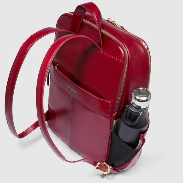 Piquadro - Small Laptop Backpack Blue Square 14" Rosso - CA6678B2 - ROSSO