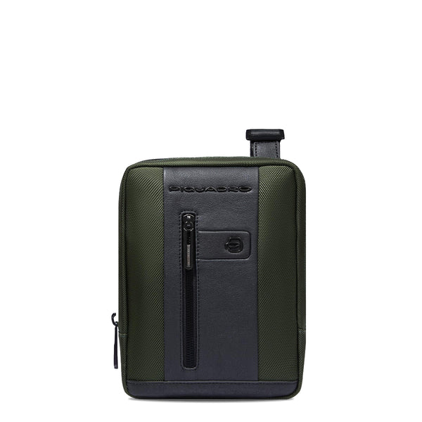 Piquadro - Organised crossbody bag Brief 2 in recycled fabric - CA3084BR2 - VERDE2