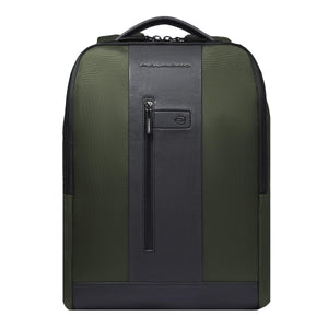 Piquadro - Laptop Backpack Brief 2 15.6 in recycled fabric - CA4818BR2 - VERDE2