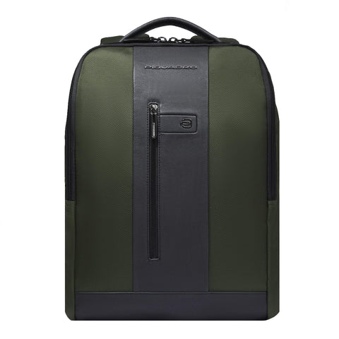 Piquadro - Laptop Backpack Brief 2 15.6 in recycled fabric - CA4818BR2 - VERDE2