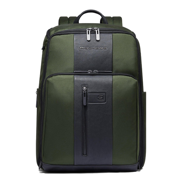 Piquadro - Travel Laptop Backpack Brief 15.6" Verde2 - CA6648BR2 - VERDE2
