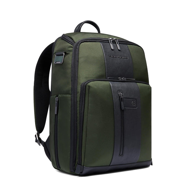 Piquadro - Travel Laptop Backpack Brief 15.6" Verde2 - CA6648BR2 - VERDE2