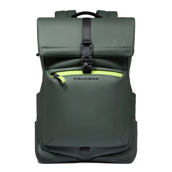 バックパック・リュック PIQUADRO Women Backpacks CA6465C2OW VE GREEN Water resistant laptop 14