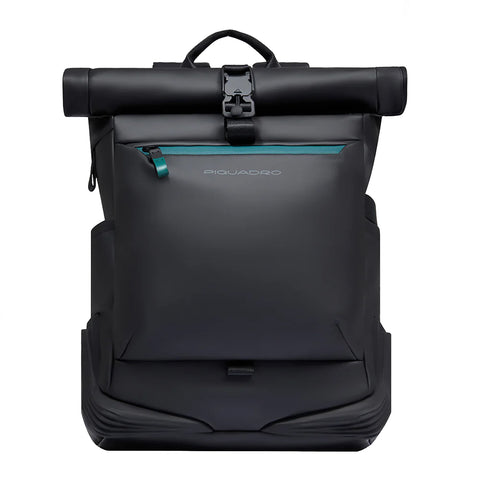 Piquadro - Corner Roll-Top 15.6" Laptop Backpack Nero - CA6291C2OW - NERO