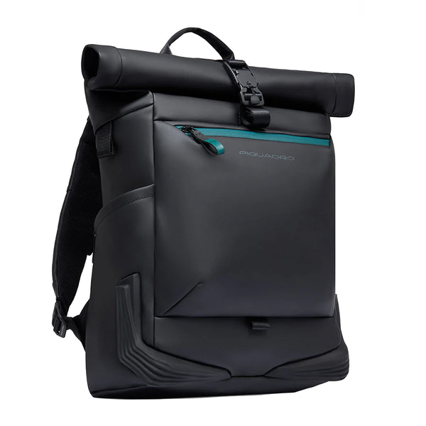 Piquadro - Corner Roll-Top 15.6" Laptop Backpack Nero - CA6291C2OW - NERO
