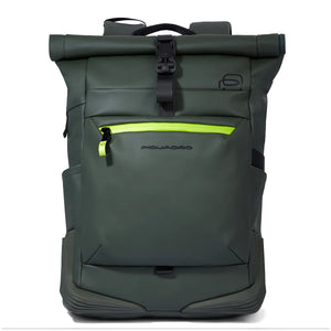 Piquadro - Corner Roll-Top 15.6" Laptop Backpack Verde - CA6291C2OW - VERDE
