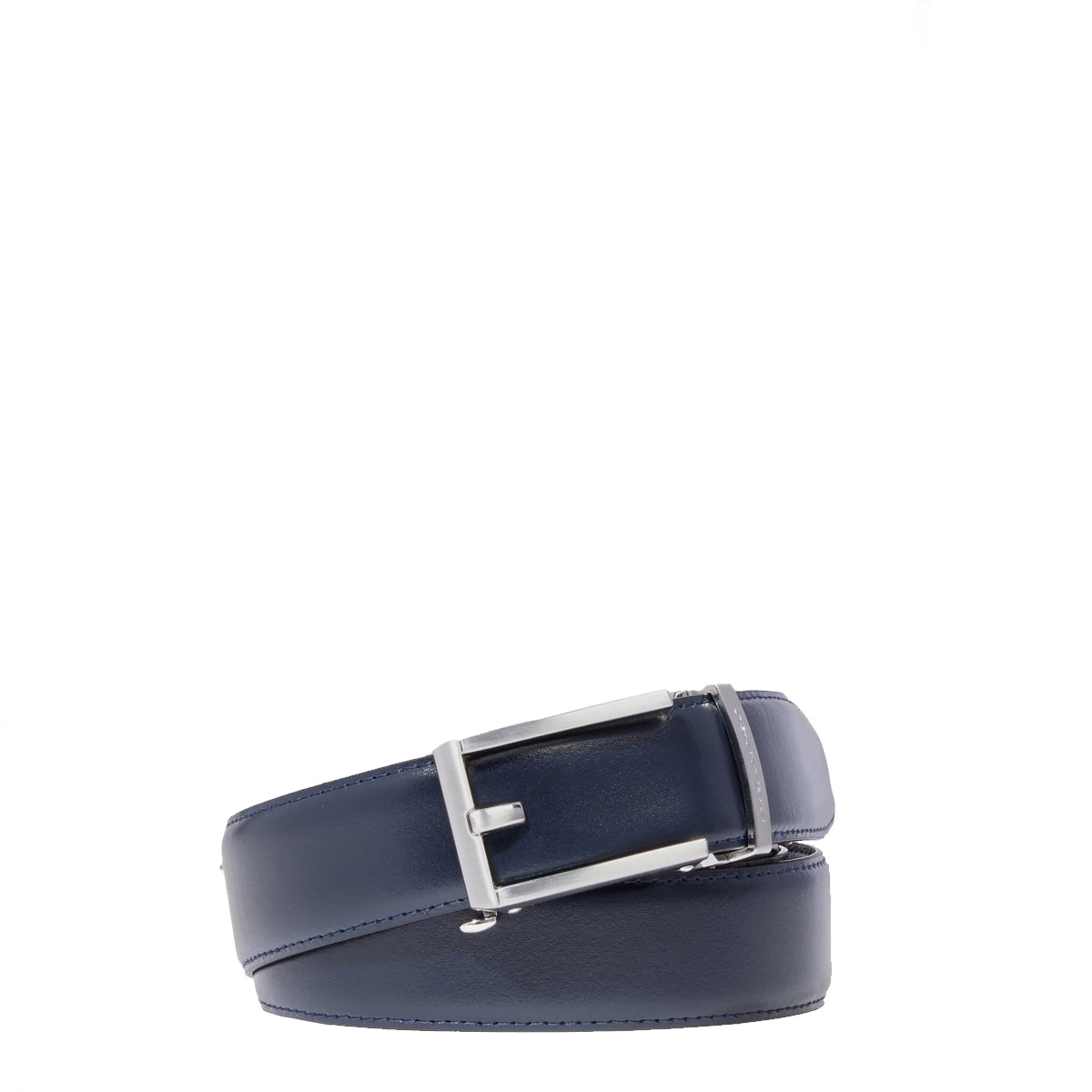 Piquadro - Leather Belt with buckle Blu - CU6712C110 - BLU