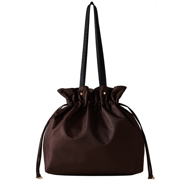 Borbonese - Secchiello Large Testa Moro Nero 933774AH1 T | Italystation.com Shop Now at italystation.com