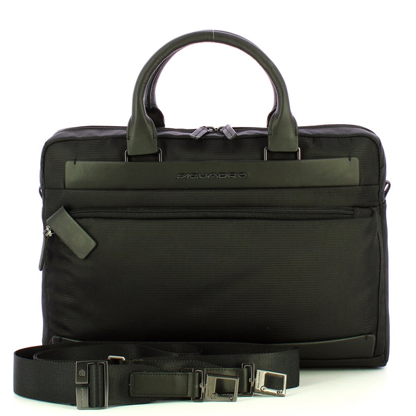 Piquadro - Cartella Porta PC Klout 14" Nero5 OUTCA3335S100 | Italystation.com Shop Now at italystation.com