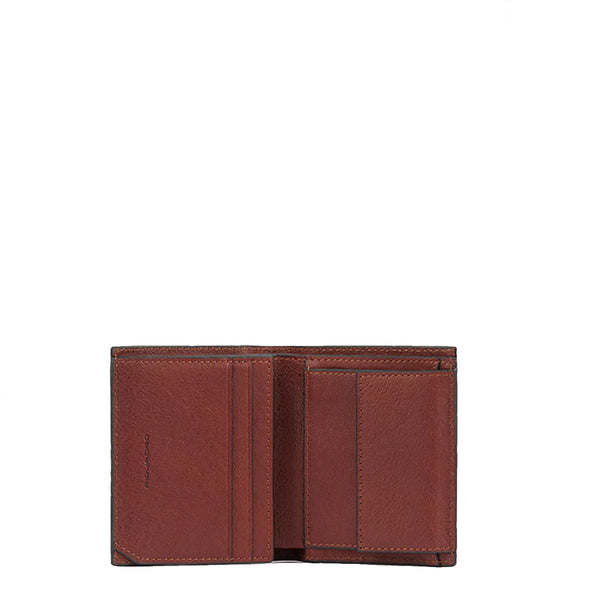 Piquadro - Portafoglio Verticale Black Square Cuoio PU5964B | Italystation.com Shop Now at italystation.com