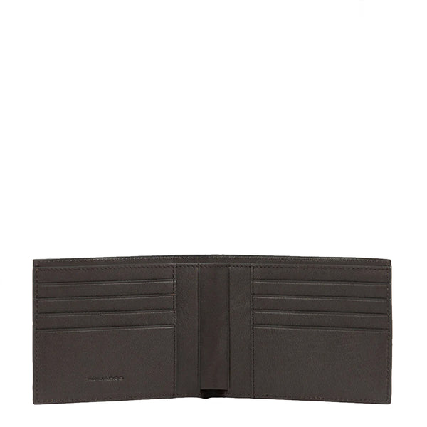 Piquadro - Portafoglio 2 scomparti Black Square Testa Moro | Italystation.com Shop Now at italystation.com