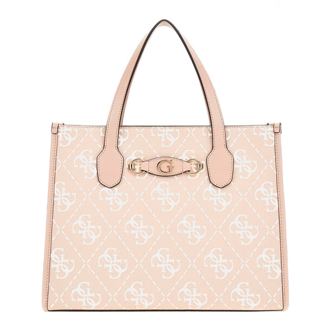 Guess - Borsa a mano Izzy 4G Logo Sand HWOQ8654220 SAND | Italystation.com Shop Now at italystation.com