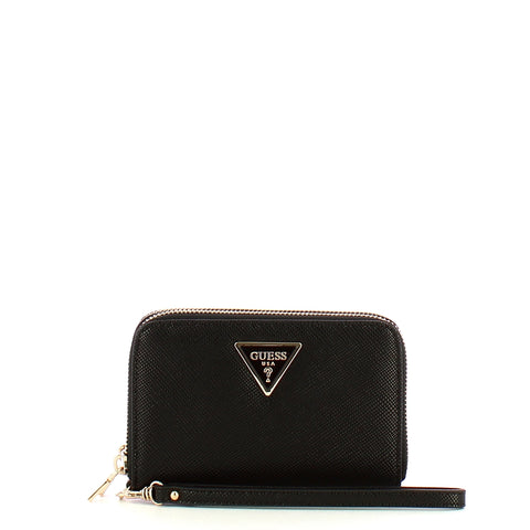 Guess - Portafoglio Laurel Medium Double Zip Black SWZG8500164 | Italystation.com Shop Now at italystation.com