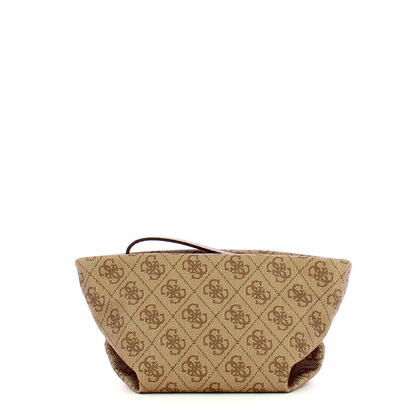 Guess - Bustina Eco Evaine Latte Logo Brown TWEB9535005 LATT | Italystation.com Shop Now at italystation.com