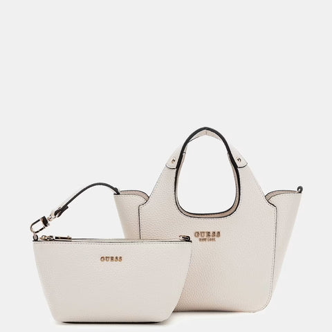 Guess - Borsetta a mano Helina Mini Bone HWBG9640750 BONE | Italystation.com Shop Now at italystation.com
