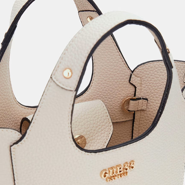 Guess - Borsetta a mano Helina Mini Bone HWBG9640750 BONE | Italystation.com Shop Now at italystation.com