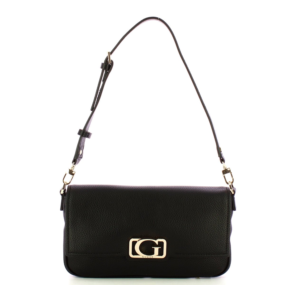 Guess - Borsa a spalla Circe Flap Black HWBG9642190 BLACK | Italystation.com Shop Now at italystation.com