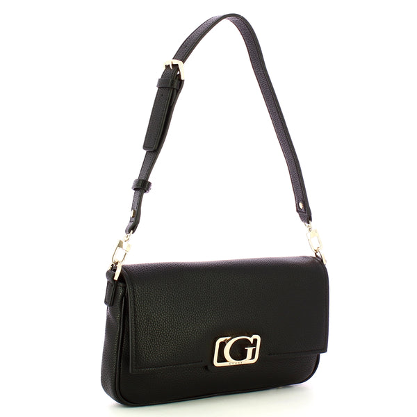 Guess - Borsa a spalla Circe Flap Black HWBG9642190 BLACK | Italystation.com Shop Now at italystation.com