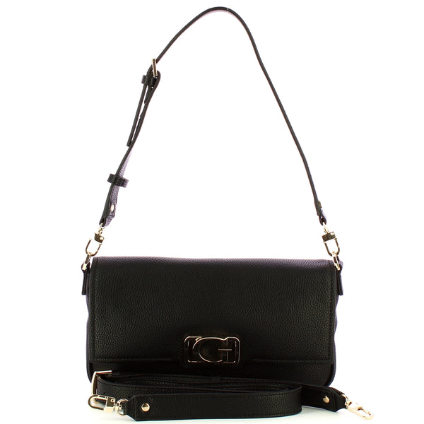 Guess - Borsa a spalla Circe Flap Black HWBG9642190 BLACK | Italystation.com Shop Now at italystation.com