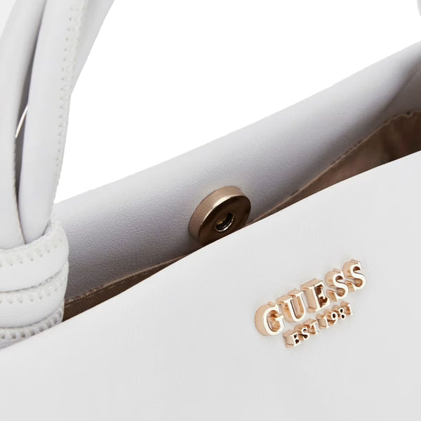 Guess - Mini borsa a mano Sansa White HWNG8476110 WHITE | Italystation.com Shop Now at italystation.com