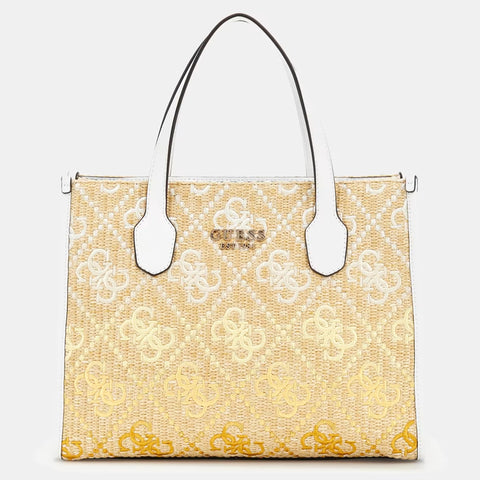 Guess - Borsa a mano Silvana 4G Cornsilk Logo HWSW8665220 CO | Italystation.com Shop Now at italystation.com