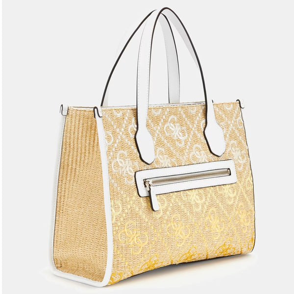 Guess - Borsa a mano Silvana 4G Cornsilk Logo HWSW8665220 CO | Italystation.com Shop Now at italystation.com