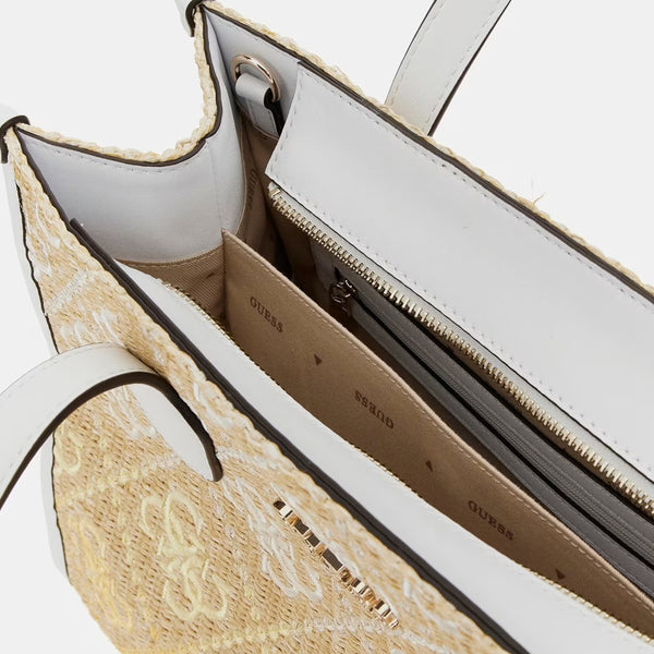 Guess - Borsa a mano Silvana 4G Cornsilk Logo HWSW8665220 CO | Italystation.com Shop Now at italystation.com