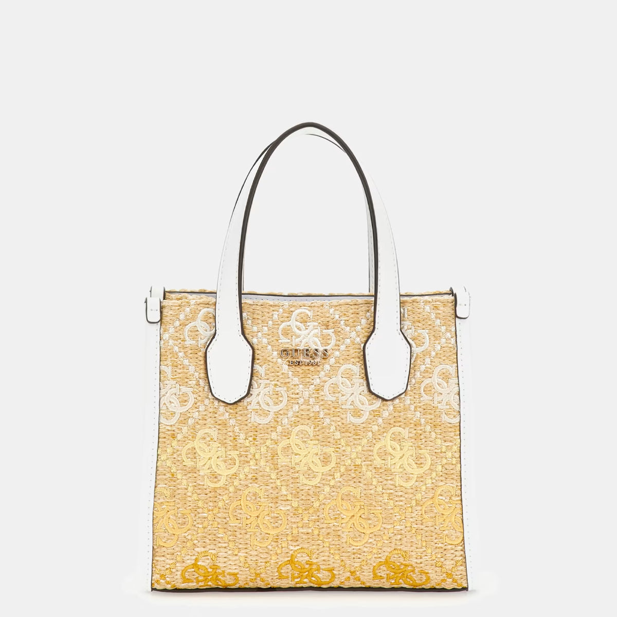 Guess - Mini borsa a mano Silvana 4G Cornsilk Logo HWSW8665770 | Italystation.com Shop Now at italystation.com