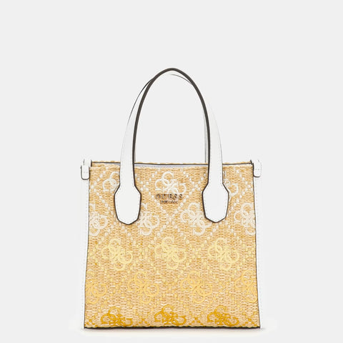 Guess - Mini borsa a mano Silvana 4G Cornsilk Logo HWSW8665770 | Italystation.com Shop Now at italystation.com