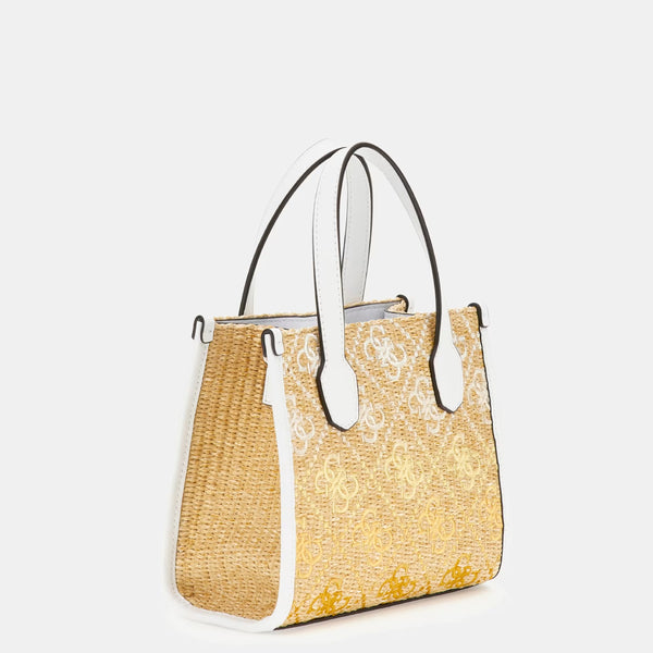 Guess - Mini borsa a mano Silvana 4G Cornsilk Logo HWSW8665770 | Italystation.com Shop Now at italystation.com