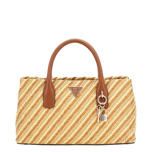 Guess - Borsa a mano Simona Natural Cognac HWWG9210050 NATUR | Italystation.com Shop Now at italystation.com