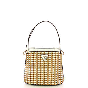 Guess - Borsa secchiello Atalia Natural White HWWG9647030 NA | Italystation.com Shop Now at italystation.com