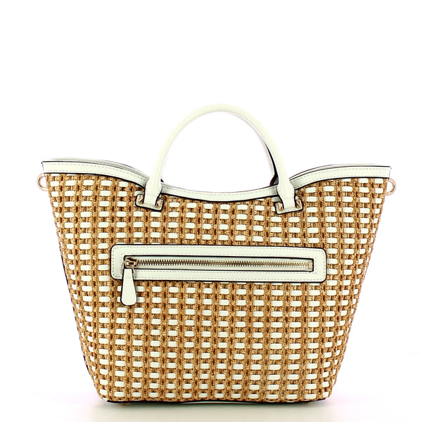 Guess - Borsa a mano Atalia Tote Natural White HWWG9647220 N | Italystation.com Shop Now at italystation.com