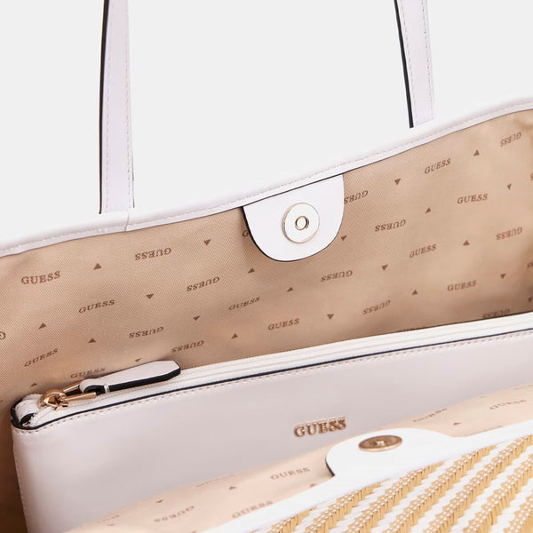 Guess - Shopper Vikki II Natural White HWWS9318290 NATURAL/W | Italystation.com Shop Now at italystation.com