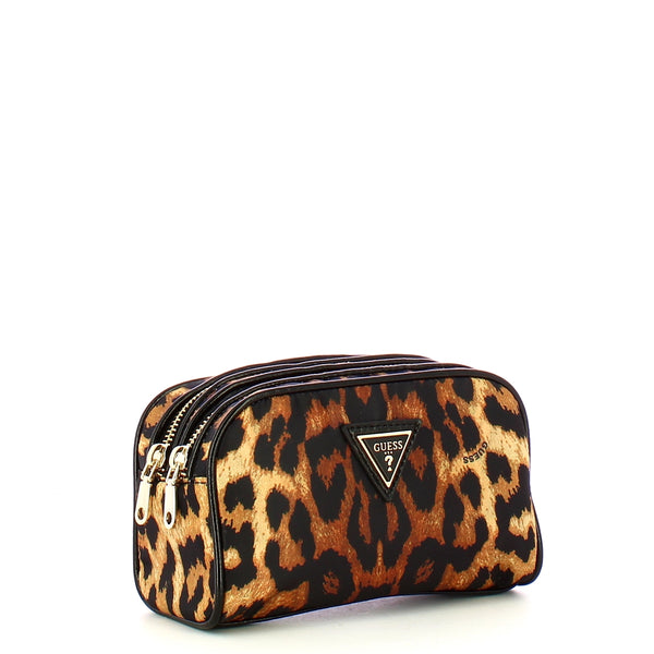 Guess - Beauty Christelle Double Zip Black Multi PW5215P5270 | Italystation.com Shop Now at italystation.com