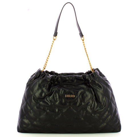 Liu Jo - Hobo bag grande trapuntata Black AA5062E0914 BLACK | Italystation.com Shop Now at italystation.com