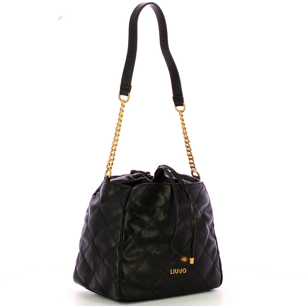 Liu Jo - Basket Bag trapuntata Black AA5122E0914 BLACK | Italystation.com Shop Now at italystation.com