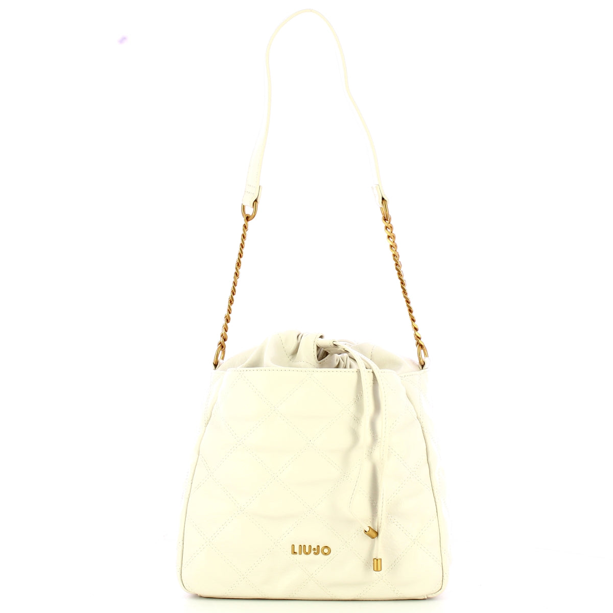 Liu Jo - Basket Bag trapuntata Cream AA5122E0914 CREAM | Italystation.com Shop Now at italystation.com