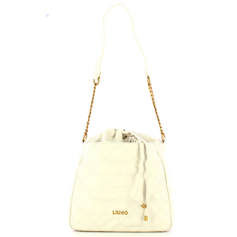 Liu Jo - Basket Bag trapuntata Cream AA5122E0914 CREAM | Italystation.com Shop Now at italystation.com