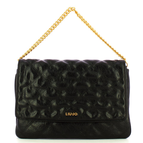 Liu Jo - Borsa a spalla quilted Black AA5124E0914 BLACK | Italystation.com Shop Now at italystation.com