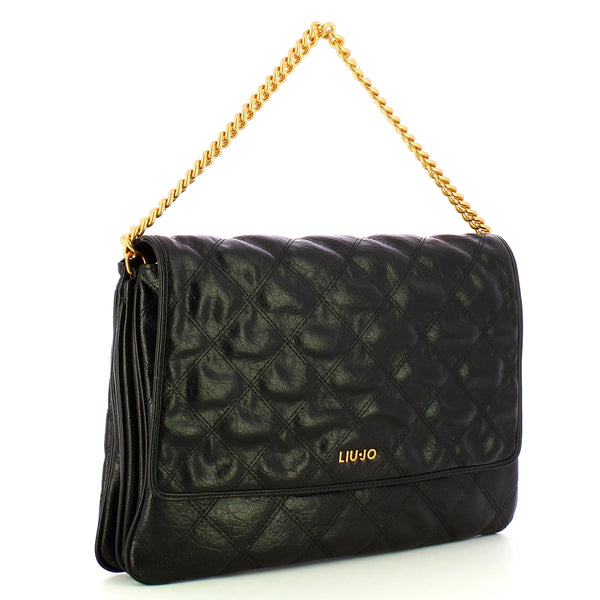 Liu Jo - Borsa a spalla quilted Black AA5124E0914 BLACK | Italystation.com Shop Now at italystation.com