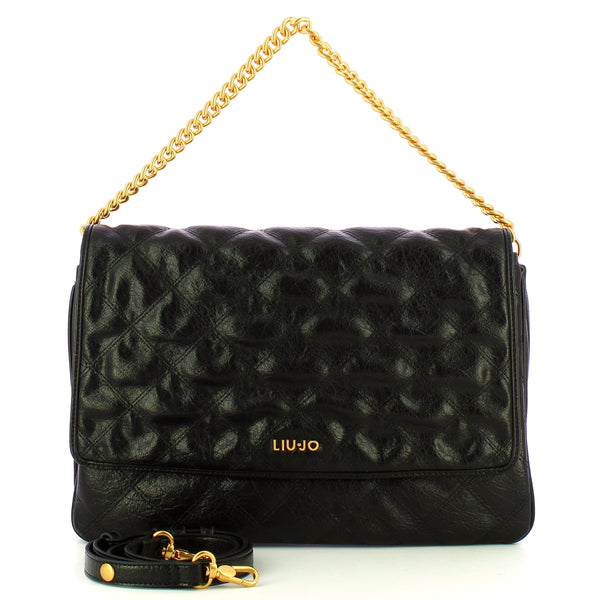 Liu Jo - Borsa a spalla quilted Black AA5124E0914 BLACK | Italystation.com Shop Now at italystation.com